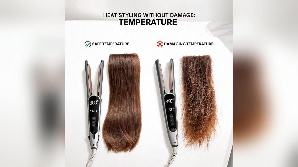 Heat Styling Without Damage: Temperature
