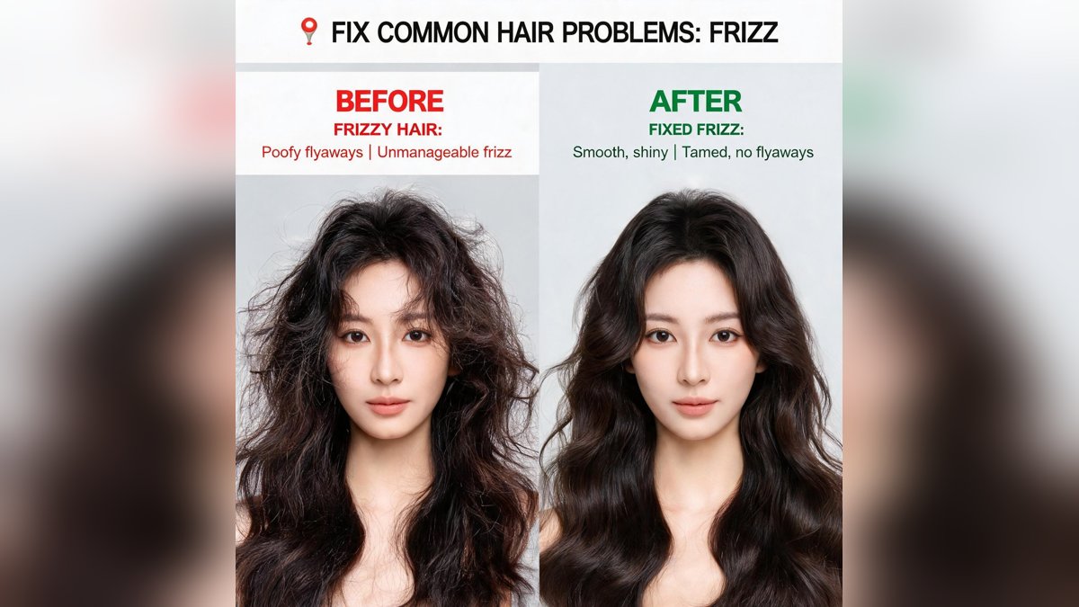 How to Fix Common Hair Problems: Frizz,
